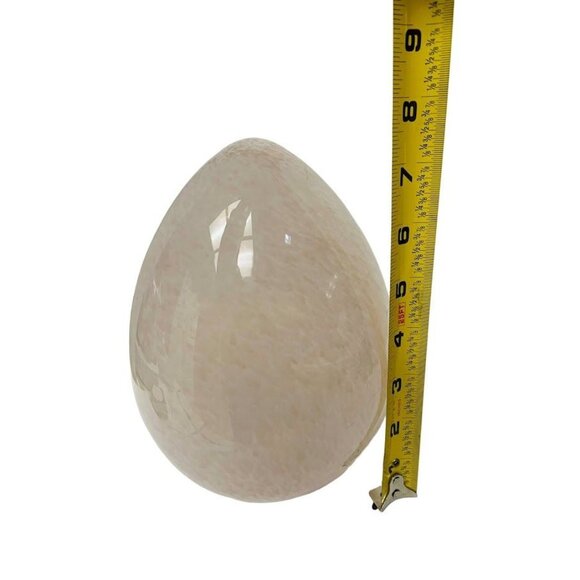 Glass Smoky Quartz Egg Spring Easter Decor Size 7" - Picture 6 of 10
